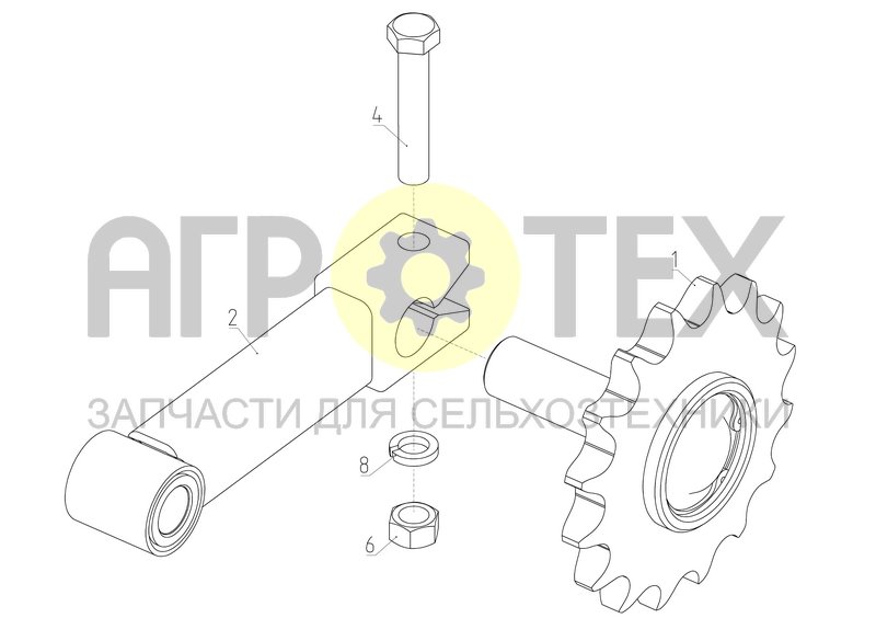 Натяжник (181.31.00.140) (№1 на схеме)